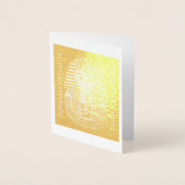 トゥタンカームン発見100年記念ノートカード 箔カード