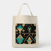 トゥタンカームン&ピラミッド | 古代エジプト美術 トートバッグ (裏面)