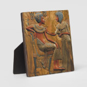 トゥタンカーメンとアンケセエナメル フォトプラーク (正面)