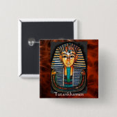 トゥタンカーメンのエジプトのファラオのギフトレンジ 缶バッジ (正面&裏面)
