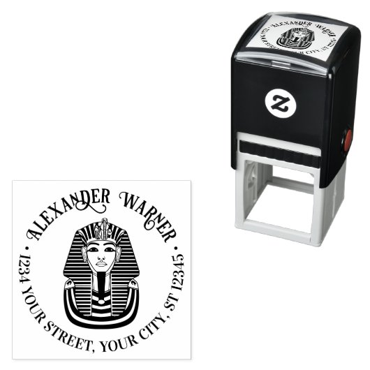 トゥタンカーメンフネラーリーマスクネーム差出人住所 セルフインキングスタンプ (インサイチュ)