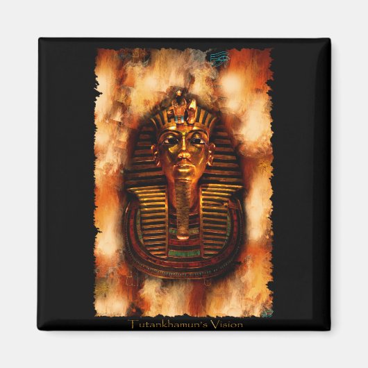 トゥタンカーメン王エジプトのアートマグネット マグネット (正面)