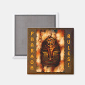 トゥタンカーメン王ファラオ王がエジプトのアートマグネットを支配 マグネット (正面/裏面)