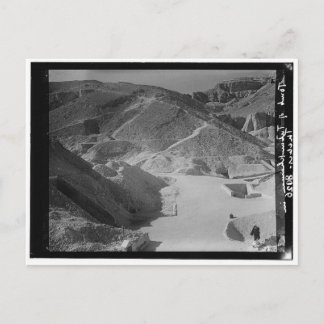 トゥタンカ王室のマンcを示す墓の谷。1936 ポストカード