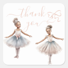 トゥチュカワイバレリエレガントナ誕生日ありがとう スクエアシール