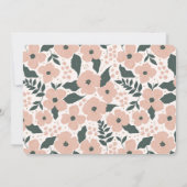 トゥチュカワイバレリーナフローラガール写真2nd誕生日 招待状 (裏面)