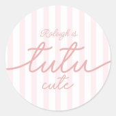 トゥチュキュートガールズセカンドバレリーナ誕生日 ラウンドシール (正面)