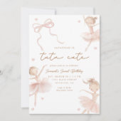 トゥチュキュートガールズセカンドバレリーナ誕生日 招待状 (正面)