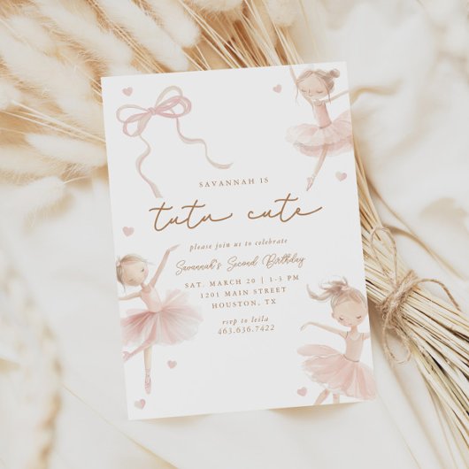 トゥチュキュートガールズセカンドバレリーナ誕生日 招待状