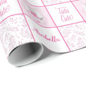 トゥチュキュートバニーパーソナライズされた ラッピングペーパー (ロールコーナー)