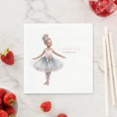 トゥチュキュートバレリエレガントナウォーターカラー誕生日 スタンダードランチョンナプキン (インサイチュ)