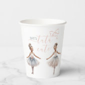 トゥチュキュートバレリエレガントナウォーターカラー誕生日 紙コップ (裏面)