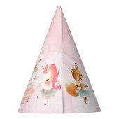 トゥチュキュートバレリーナバレエ動物誕生日パーティー パーティーハット (裏面)