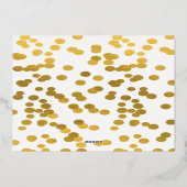 トゥチュキュートバレリーナバレエ動物誕生日パーティー 箔招待状 (裏面)