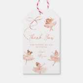 トゥチュキュートバレリーナ誕生日 ギフトタグ (正面)