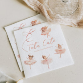 トゥチュキュートバレリーナ誕生日 スタンダードカクテルナプキン