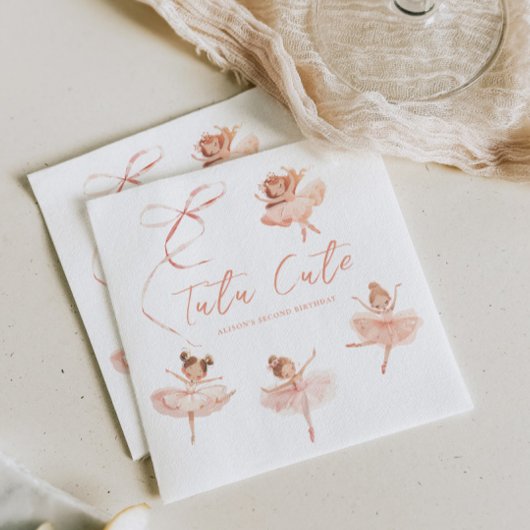 トゥチュキュートバレリーナ誕生日 スタンダードカクテルナプキン
