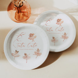 トゥチュキュートバレリーナ誕生日 ペーパープレート