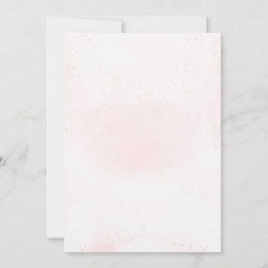 トゥチュキュートバレーバレリーナバレエ誕生日 招待状 (裏面)