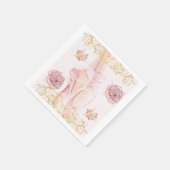 トゥチュバレリーナをテーマにした スタンダードカクテルナプキン (角)