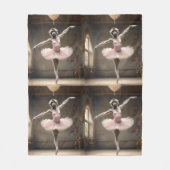 「トゥチュリフィック！ギボンの優雅なピルエット» フリースブランケット (正面)