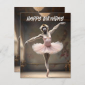 「トゥチュリフィック！ギボンの優雅なピルエット» 出欠カード (正面/裏面)