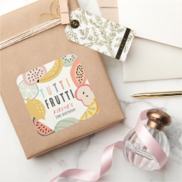 トゥッティカラフルフルーツセカンドバースデー スクエアシール