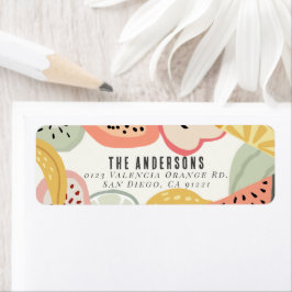 トゥッティカラフルフルーツセカンドバースデー ラベル