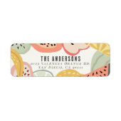 トゥッティカラフルフルーツセカンドバースデー ラベル (正面)