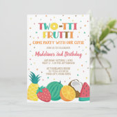 トゥッティフルッティガールズセカンド誕生日フルーツテーマ 招待状 (スタンド正面)