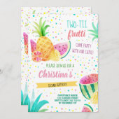 トゥッティフルッティガール2ndバースデートロピカルサマー 招待状 (正面/裏面)