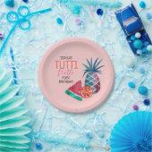 トゥッティフルッティチャイルドズバースデーパーティー ペーパープレート (パーティー)