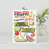 トゥッティフルッティバースデーパーティーの招待 招待状 (スタンド正面)