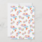 トゥッティフルッティバースデーパーティーの招待 招待状 (裏面)