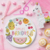 トゥッティフルッティバースデーパーティー紙プレート ペーパープレート (パーティー)