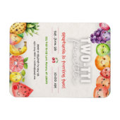 トゥッティフルッティ2nd誕生日招待状 マグネット (横)