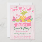 トゥッティフルッティ |フルーツパーティー誕生日招待状 招待状 (正面)