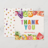 トゥッティフルッティ フルーツ テーマ ありがとうカード サンキューカード (正面/裏面)