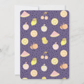 トゥッティフルーツオレンジパープル2nd誕生日 招待状 (裏面)