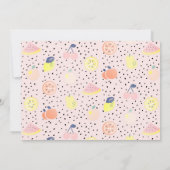 トゥッティフルーツパステルフルーツ2ndフォト誕生日 招待状 (裏面)