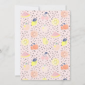 トゥッティフルーツパステルフルーツ2nd誕生日 招待状 (裏面)