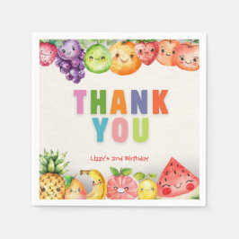 トゥッティフルーツフルーツテーマサンキュー スタンダードカクテルナプキン