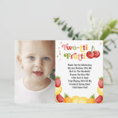 トゥッティフルーティおもしろいセカンドバースデーパーティー サンキューカード (スタンド正面)