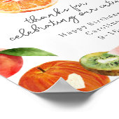 トゥッティフルーティかわいこちゃんシトラスフルーツ2nd誕生日 ポスター (角)