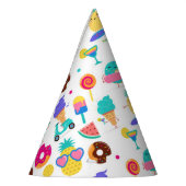 トゥッティフルーティサマーフルーツアイスクリームトリートパーティー パーティーハット (左)