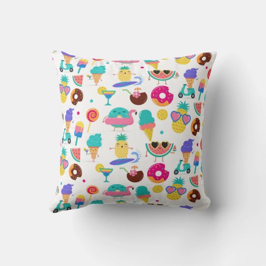 トゥッティフルーティサマーフルーツアイスクリームトリート クッション (裏面)