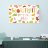 トゥッティフルーティシトラスアイスポップ・アートのセカンド誕生日 横断幕 (トレードショー)