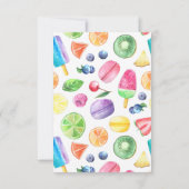 トゥッティフルーティスイートベビーシャワー サンキューカード (裏面)