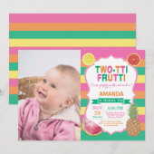 トゥッティフルーティバースデーパーティー招待2日目 招待状 (正面/裏面)
