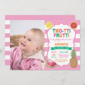 トゥッティフルーティバースデーパーティー招待2日目 招待状 (正面/裏面)